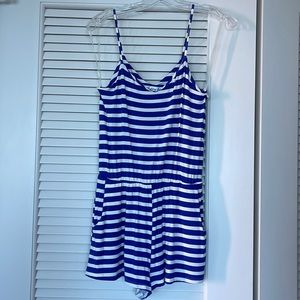 NWOT FIGHTING EEL AVA SKY ROMPER/JUMPER IN NAUTICAL BLUE STRIPE! SIZE XS!